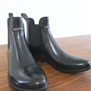 Nautica Waterproof Women's Rain Boots Size 9 Black